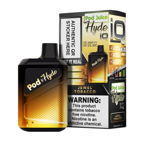 Pod Juice - Hyde IQ Disposable | 5000 Puffs | 8mL Jewel Tobacco