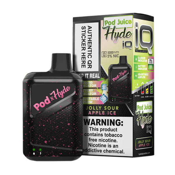 Pod Juice - Hyde IQ Disposable | 5000 Puffs | 8mL Jolly Sour Apple Ice