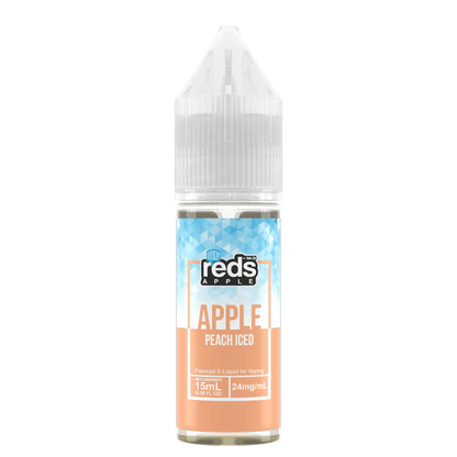 7Daze Reds Salt Series E-Liquid 15mL (Salt Nic) Peach Iced