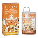 Elf Bar TE6000 Disposable | 6000 Puffs | 13mL | 40mg-50mg Cinnamon Orange with Packaging