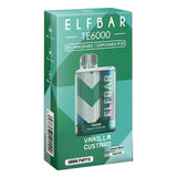 Elf Bar TE6000 Disposable | 6000 Puffs | 13mL | 40mg-50mg Vanilla Custard with Packaging
