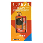 Elf Bar TE6000 Disposable | 6000 Puffs | 13mL | 40mg-50mg Cola Ice with Packaging