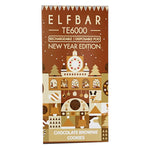 Elf Bar TE6000 Disposable | 6000 Puffs | 13mL | 40mg-50mg Chocolate Brown Cookies with Packaging