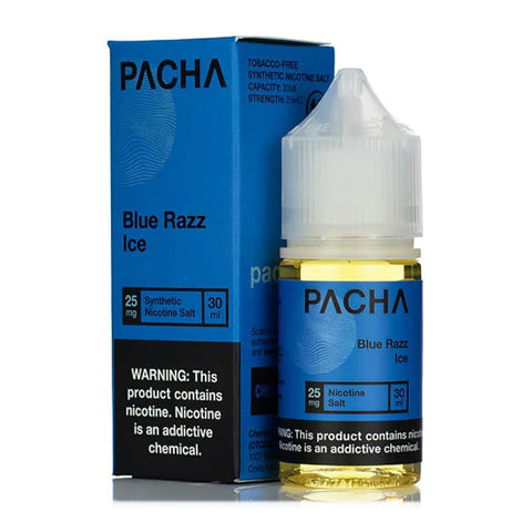 Blue Razz Ice by Pachamama Salts TFN 30mL - With Packaging