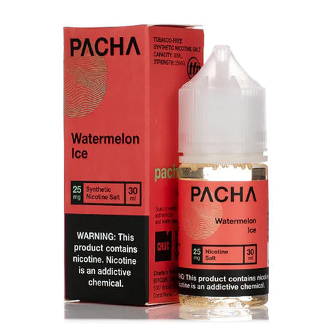 Watermelon Ice by Pachamama Salts TFN 30mL - With Packaging