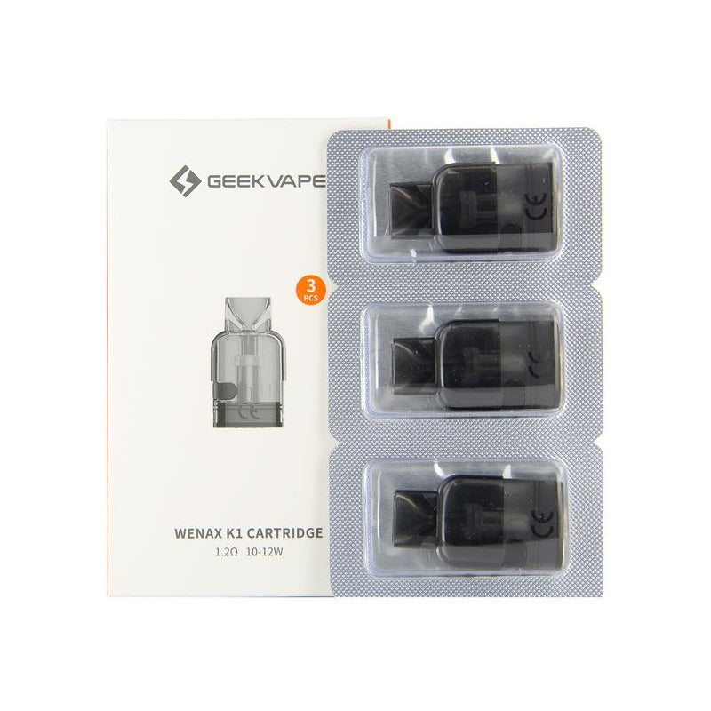 Geekvape Wenax K1 Replacement Pods | 3-Pack 1.2 ohm with Packaging