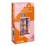 Elf Bar TE6000 Disposable | 6000 Puffs | 13mL | 40mg-50mg Juicy Peach with Packaigng