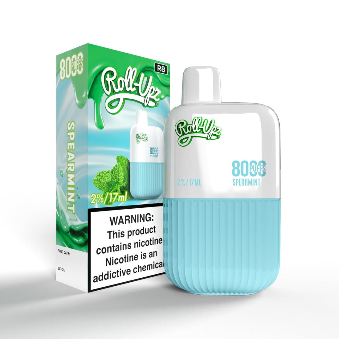 Juice Roll-Upz Disposable | 8000 puffs | 15mL Spearmint