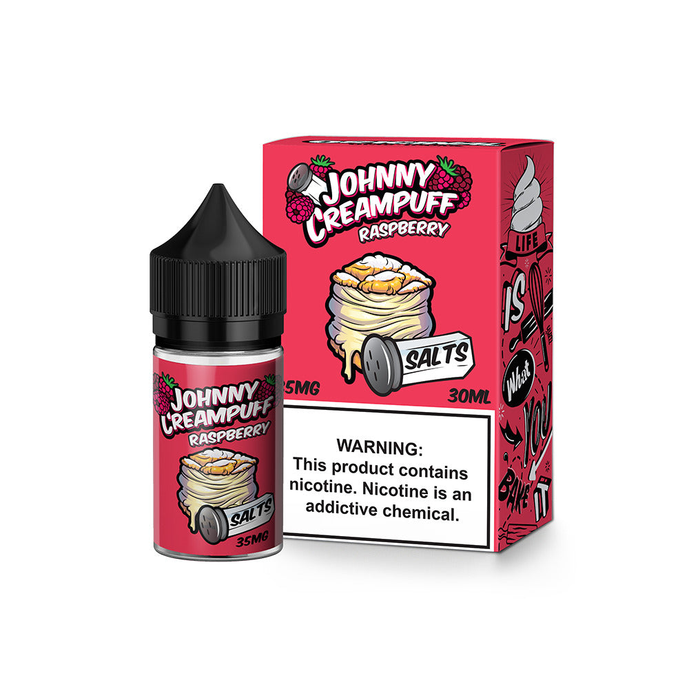 Raspberry by Tinted Brew - Johnny Creampuff TF-Nic Salts Series 30mL with Packaging