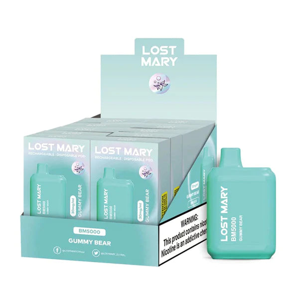 Lost Mary BM5000 5000 Puff 14mL 30mg Gummy Bears with Packaging