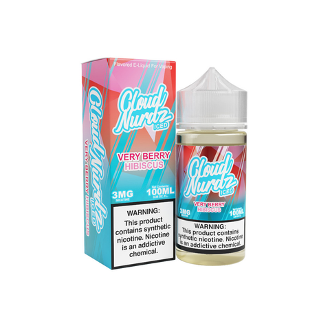 Very Berry Hibiscus Iced by Cloud Nurdz TFN 100mL with Packaging