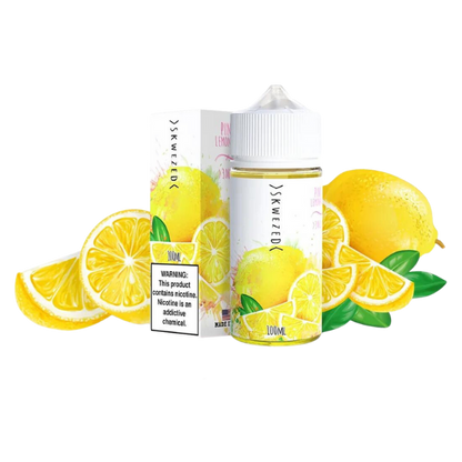 Pink Summer (Pink Lemonade) by Skwezed Series 100mL bottle with packaging and background