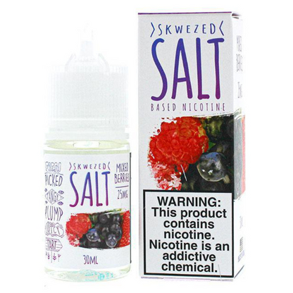 Blended Burst (Mixed Berries) by Skwezed Salt Series 30mL with packaging