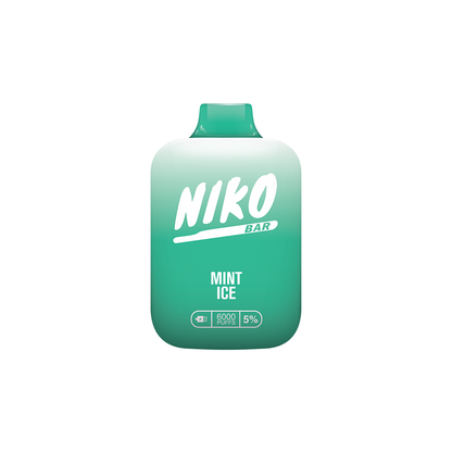 Niko Bar Disposable | MOQ 10pc. | 7000 Puffs | 15mL 50mg Mint Ice