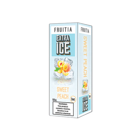 Sweet Peach by Fruitia Extra Ice 100mL Packaging