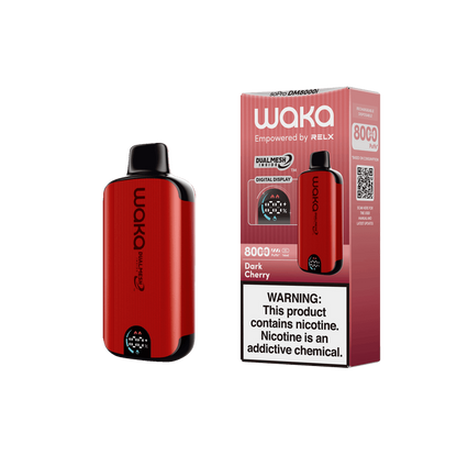 WAKA SoPro DM8000 14mL 8000 Puff Disposable Dark Cherry with packaging