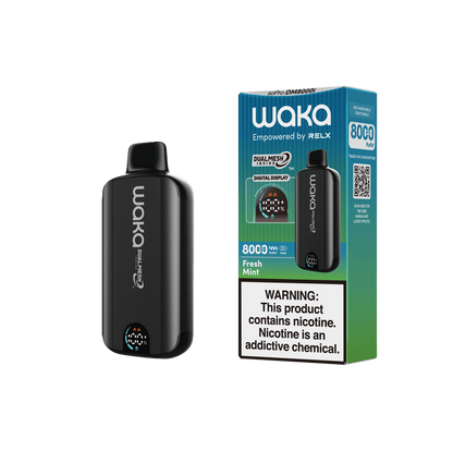 WAKA SoPro DM8000 14mL 8000 Puff Disposable Fresh Mint with packaging