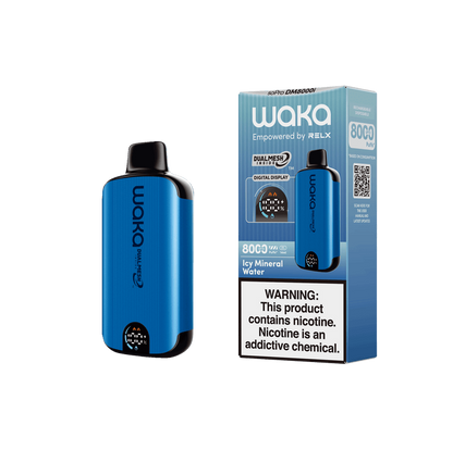 WAKA SoPro DM8000 14mL 8000 Puff Disposable Icy Mineral Water with packaging