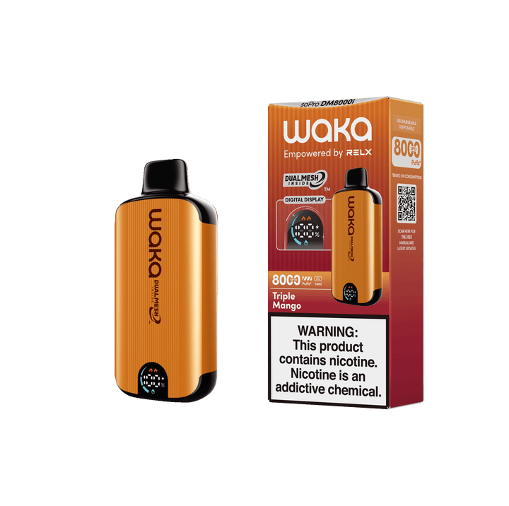 WAKA SoPro DM8000 14mL 8000 Puff Disposable Triple Mango with packaging