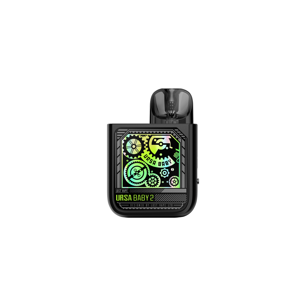 Lost Vape Ursa Baby 2 Kit (Pod System) Pop Black x  Time Gear