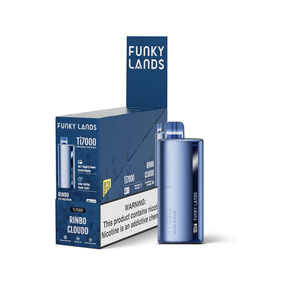 Funky Lands Ti7000 Disposable 7000 Puff 12.8mL 40-50mg rinbo cloudd with packaging