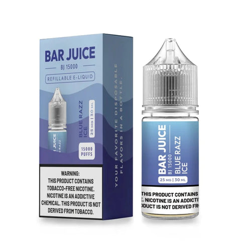 Blue Razz Ice by Bar Juice BJ15000 Salts 30mL with Packaging