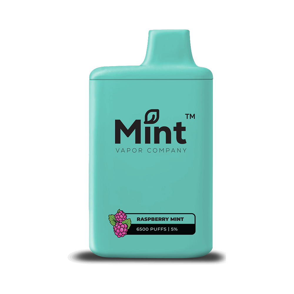 Mint Series Disposable 6500 Puffs 16mL 50mg raspberry mint 