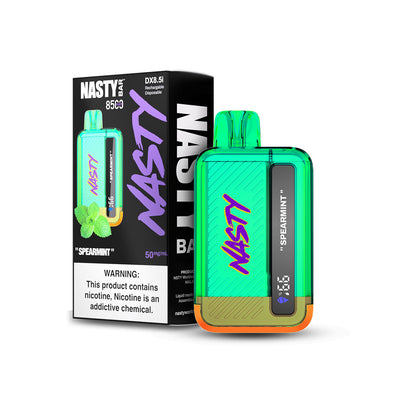 Nasty Juice - Nasty Bar Disposable 8500 Puffs 17mL 50mg spearmint with packaging