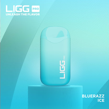 Ligg Pro Disposable 5500 Puffs 14mL 50mg Bluerazz Ice