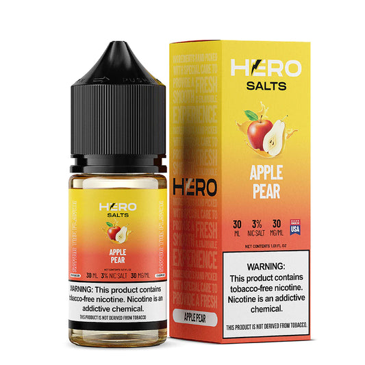 Apple Pear by Hero E-Liquid 30mL (Salts) with Packaging