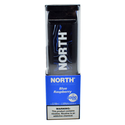 North Disposable 5000 Puffs 10mL 50mg Blue Raspberry with Packaging