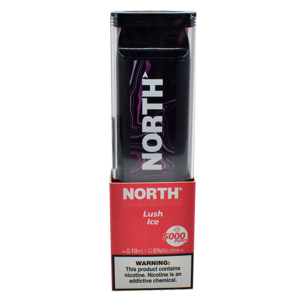 North Disposable 5000 Puffs 10mL 50mg Lush Ice with Packaging