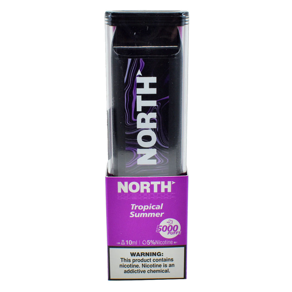 North Disposable 5000 Puffs 10mL 50mg Tropical Summer with Packaging