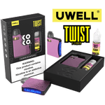 Uwell Caliburn AK3 Kit + A3S 0.8ohm Pods (x2) + Daddy's Vapor 10mL Salts 50mg Color: Pink Flavor: Pink Punch Lemonade 50mg