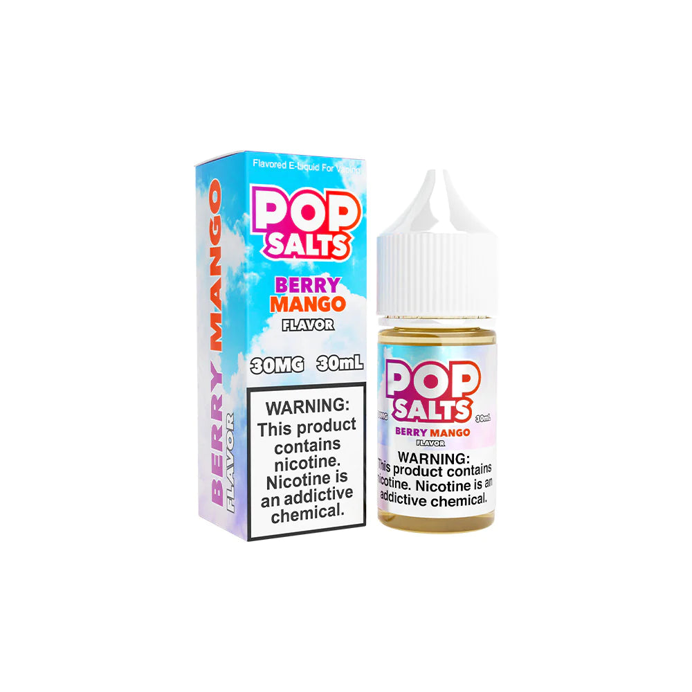 Berry Mango by Pop Salts E-Liquid 30mL Salt Nic Bottle with Packaging