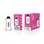 Viho Turbo 10000 Puffs (17mL) 50mg Disposable Peach Icy with packaging