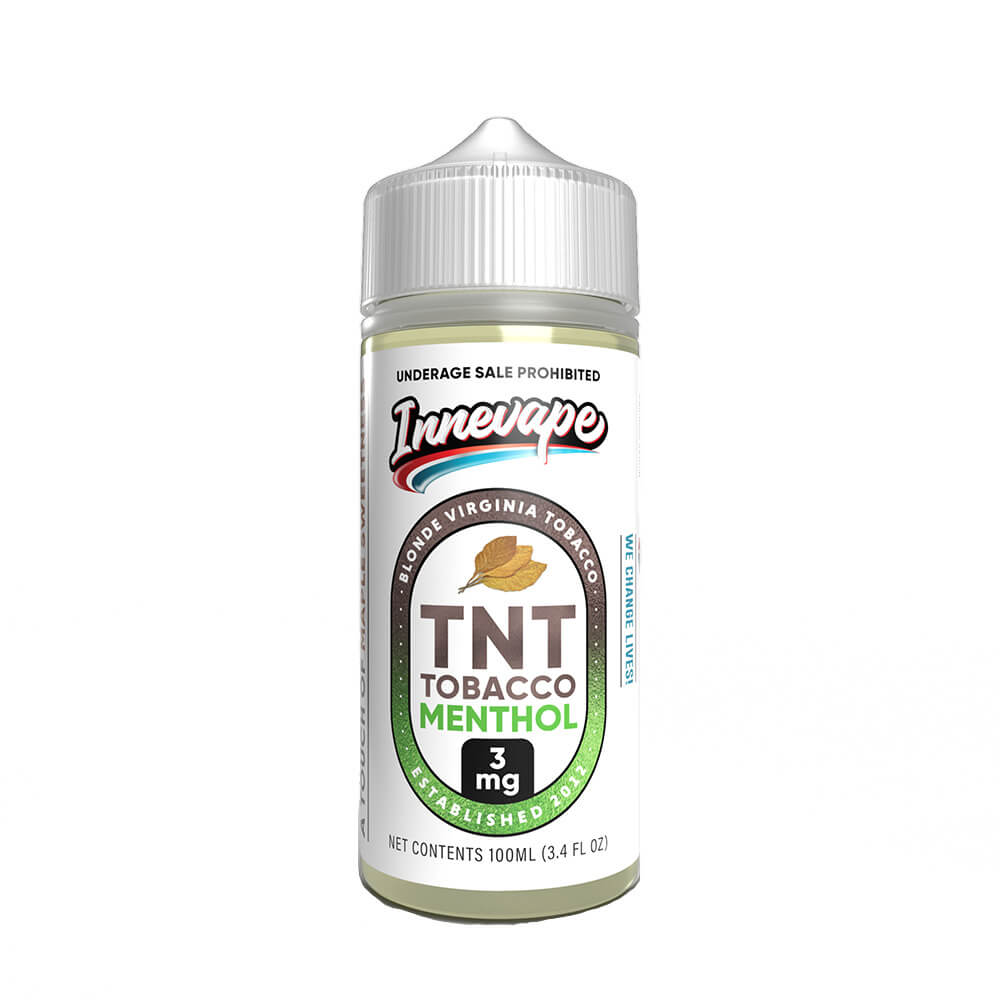TNT Tobacco Menthol by Innevape TFN Series E-Liquid 100mL (Freebase) bottle