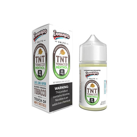 TNT Tobacco Menthol by Innevape Salt Series 30mL with packaging