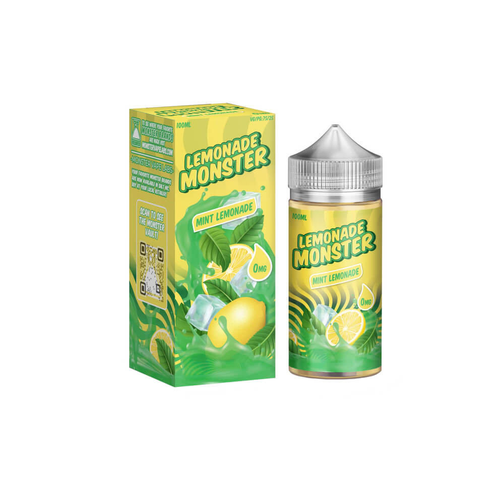 Mint Lemonade by Jam Monster E-Liquid 100mL (Freebase) with packaging