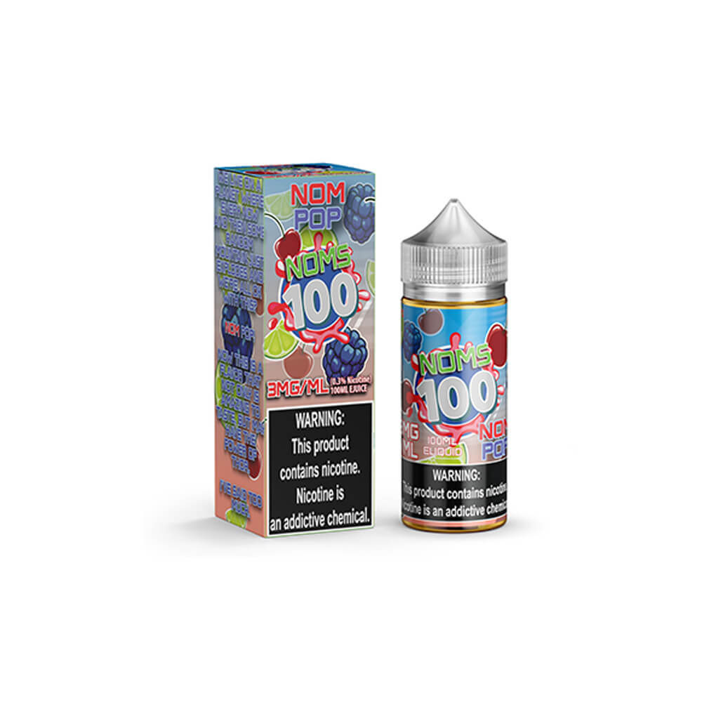 Nom Pop by Noms 100 Series E-Liquid 100mL (Freebase) with packaging