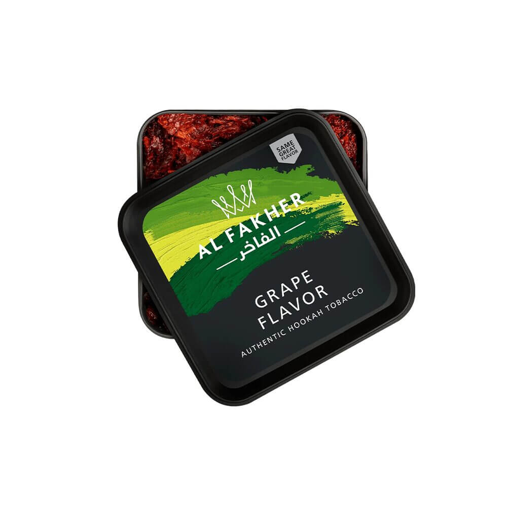 Al Fakher Authentic Hookah Tobacco (250g Jar) Grape Flavor