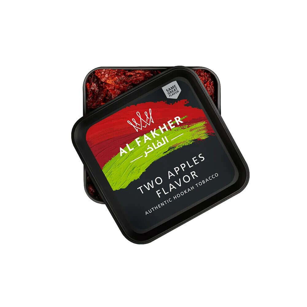Al Fakher Authentic Hookah Tobacco (250g Jar) Two apples flavor