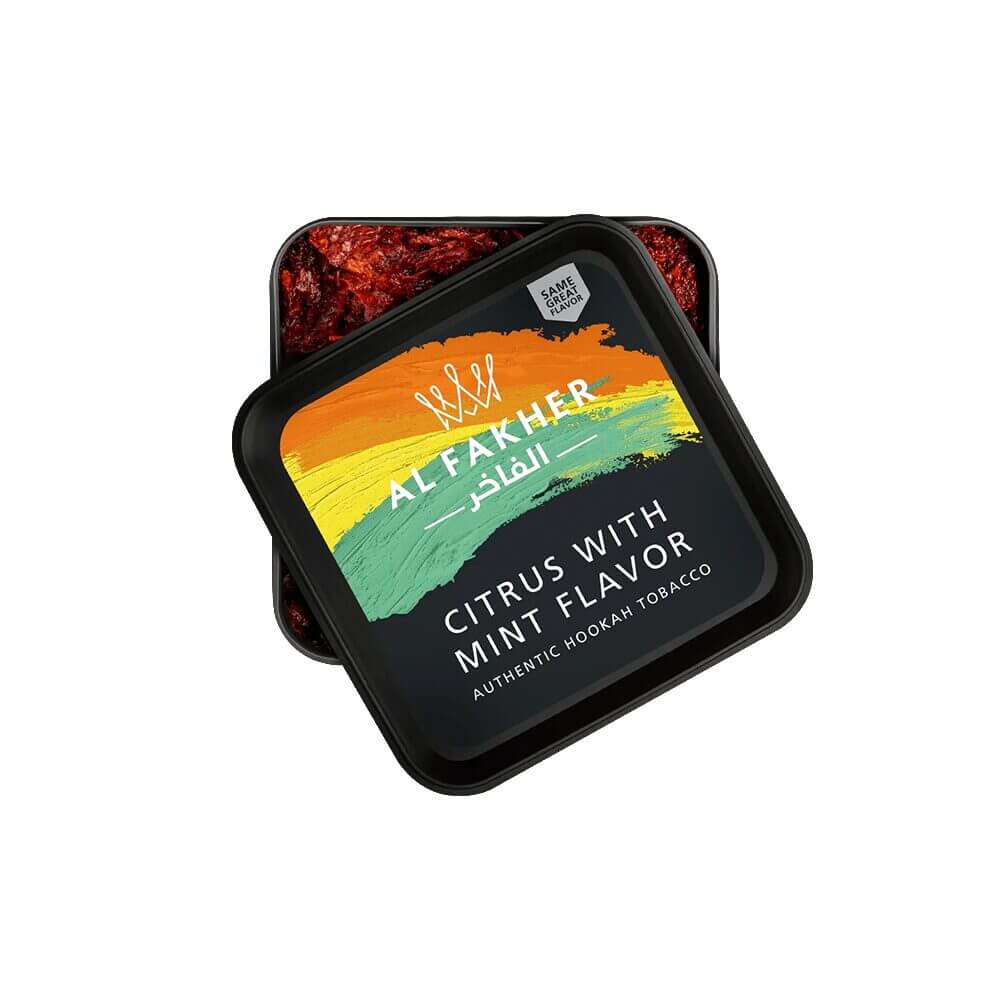 Al Fakher Authentic Hookah Tobacco (250g Jar) Citrus with mint