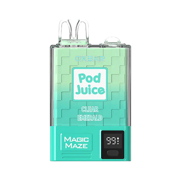 Oxbar Magic Maze Pro Disposable 10000 puffs 12mL 50mg Clear Emerald