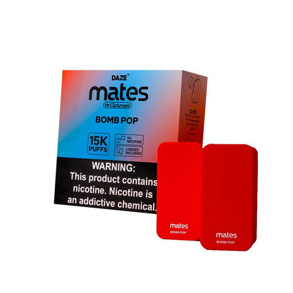 7Daze ClickMates 2% Prefilled Pods 2-Pack - bomb pop with packaging