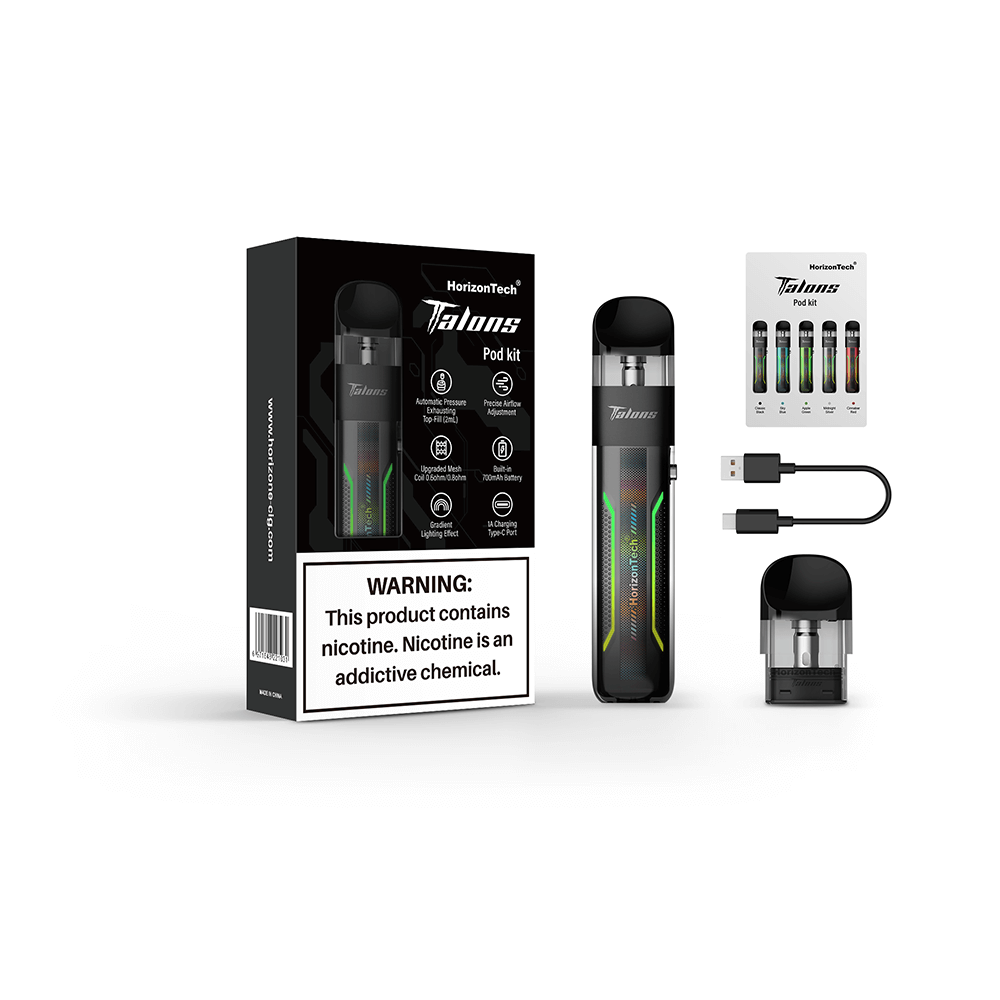 HorizonTech Talons Starter Kit (Pod System) classic black with packaging