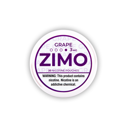 Zimo Nicotine Pouches (20ct Can)(5-Can Pack) - Grape