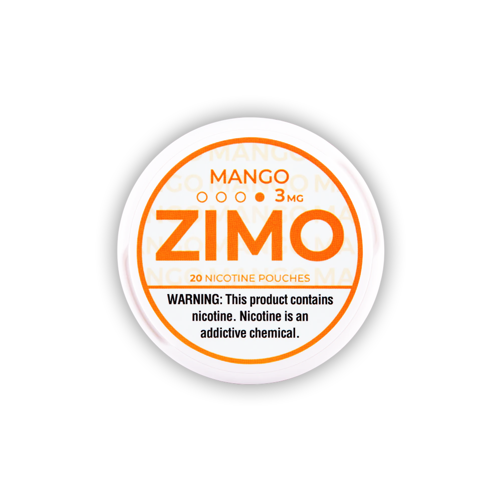 Zimo Nicotine Pouches (20ct Can)(5-Can Pack) - Mango