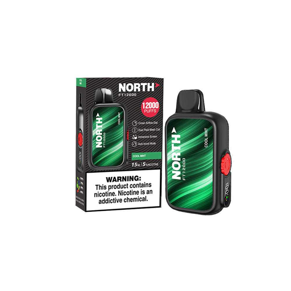 North FT12000 Disposable 12000 Puffs 15mL 50mg | Cool Mint with Packaging