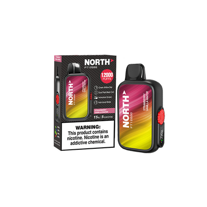 North FT12000 Disposable 12000 Puffs 15mL 50mg | Strawberry Vanilla Wafer with packaging